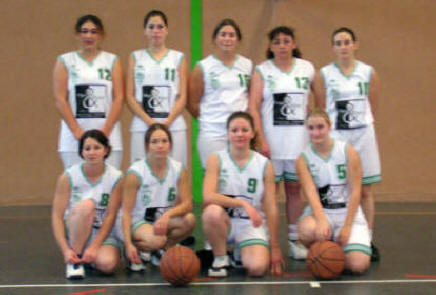 L'équipe des seniors feminines de l'entente guérande basket et St Molf 06/07 - Vuillerminaz Fabienne - Josse Aurélie - Guiheneuf Lydie - Perrais Amélie - Tuard Stéphanie -- Baudry Prisca - Jouano Fabricia - Metayer sandrine - Le cam Nathalie