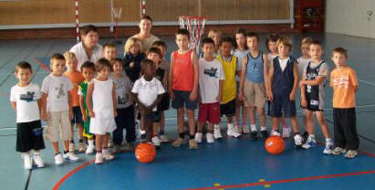 L'ecole de mini Basket lors de la premire sance