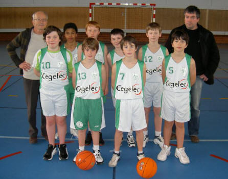 Les benjamins 2 de Guérande Basket saison 2008-2009